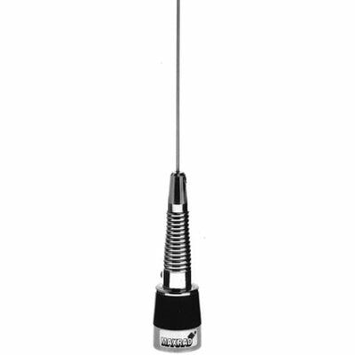 PCTEL & Maxrad MUF4502S Base Loaded Chrome Coil Antenna - UHF 450-470 MHz - Spring Included - Unity PCTEL/Maxrad