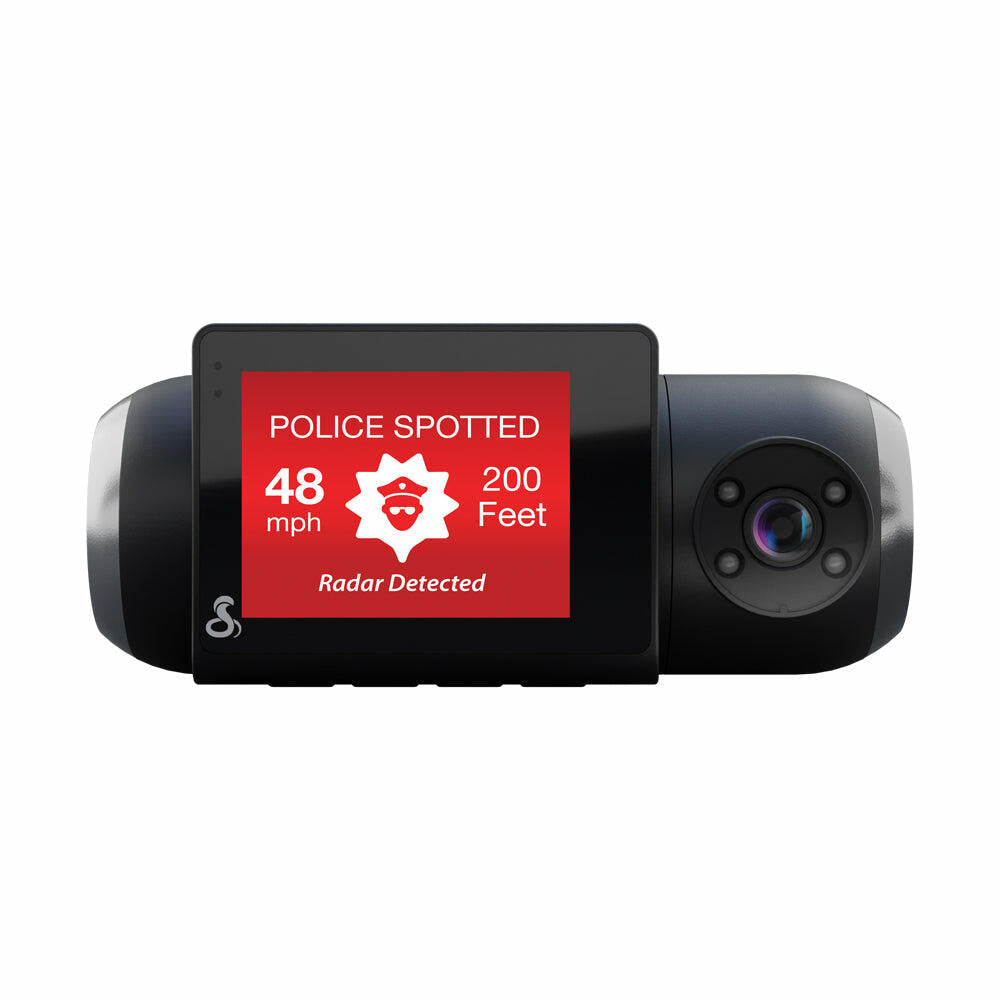Cobra SC201 Dual View Full 1080p Hd Dash Cam With Real-time Driver Alerts Cobra