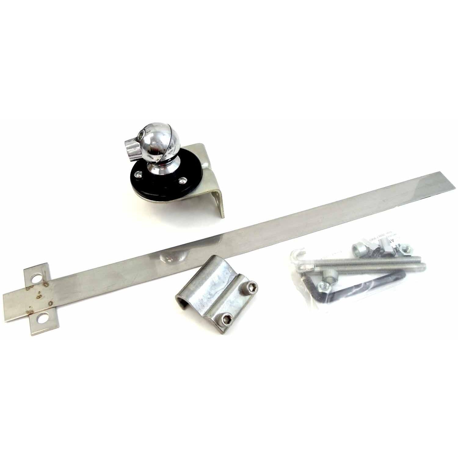 Hustler BM1 2" 3/8x24 Thread 180 Degree Ball Mount With Strap Hustler