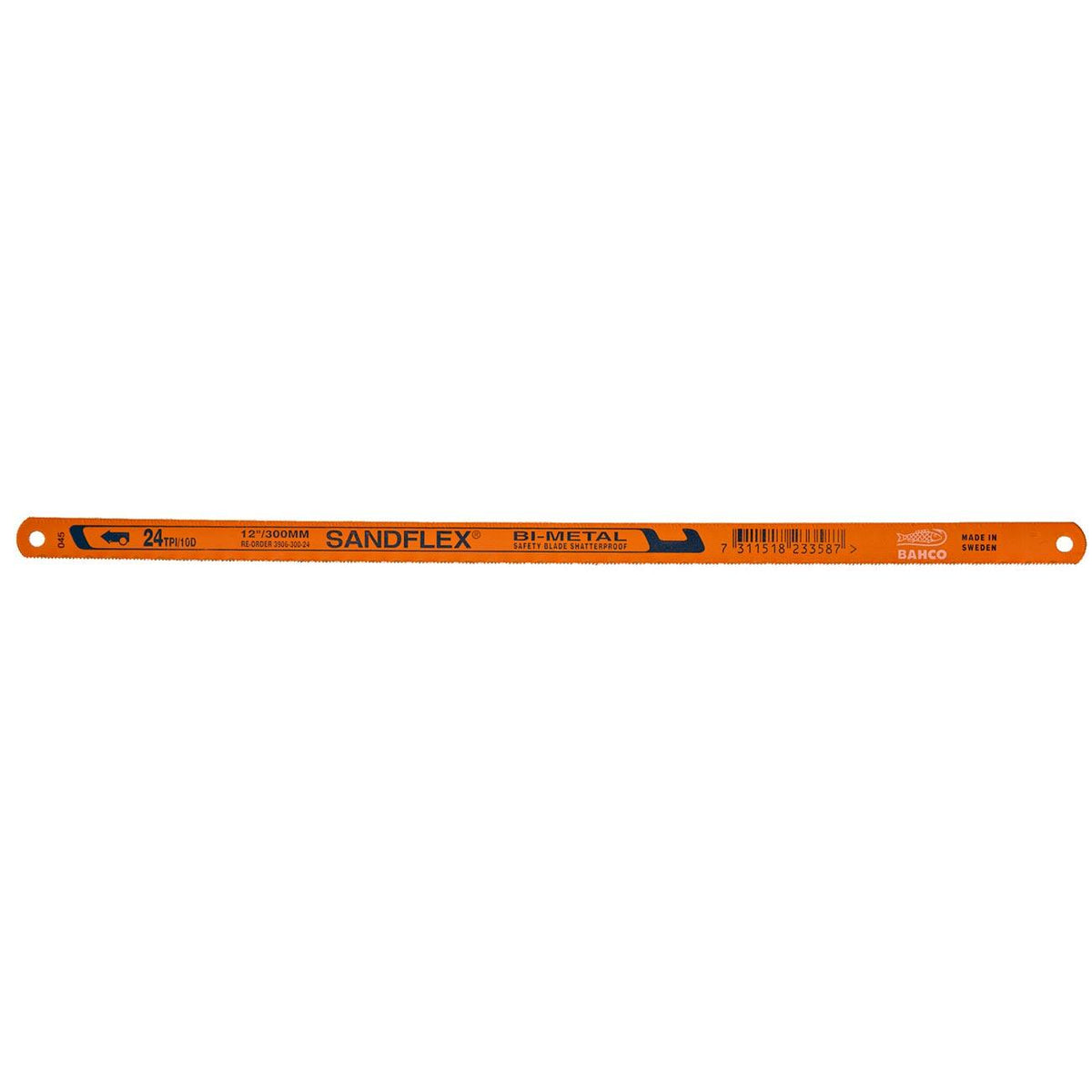 Bahco BAH39300245P Bahco 12" Sandflex® Bi-Metal Hand Hacksaw 24TPI Blade (5-Pack) BAHCO