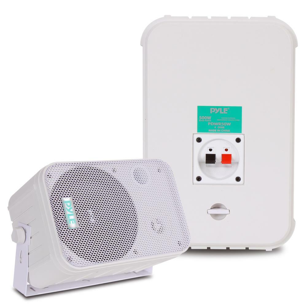 Pyle PDWR50W  6.5" Indoor / Outdoor 2-Way Speakers (White) Pyle