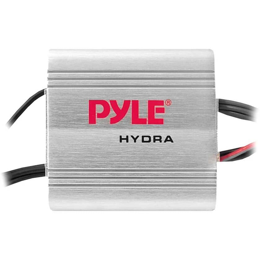 Pyle PLMRMP1A  Marine 2 Channel Amplifier 400W MAX - Silver fiinish Pyle