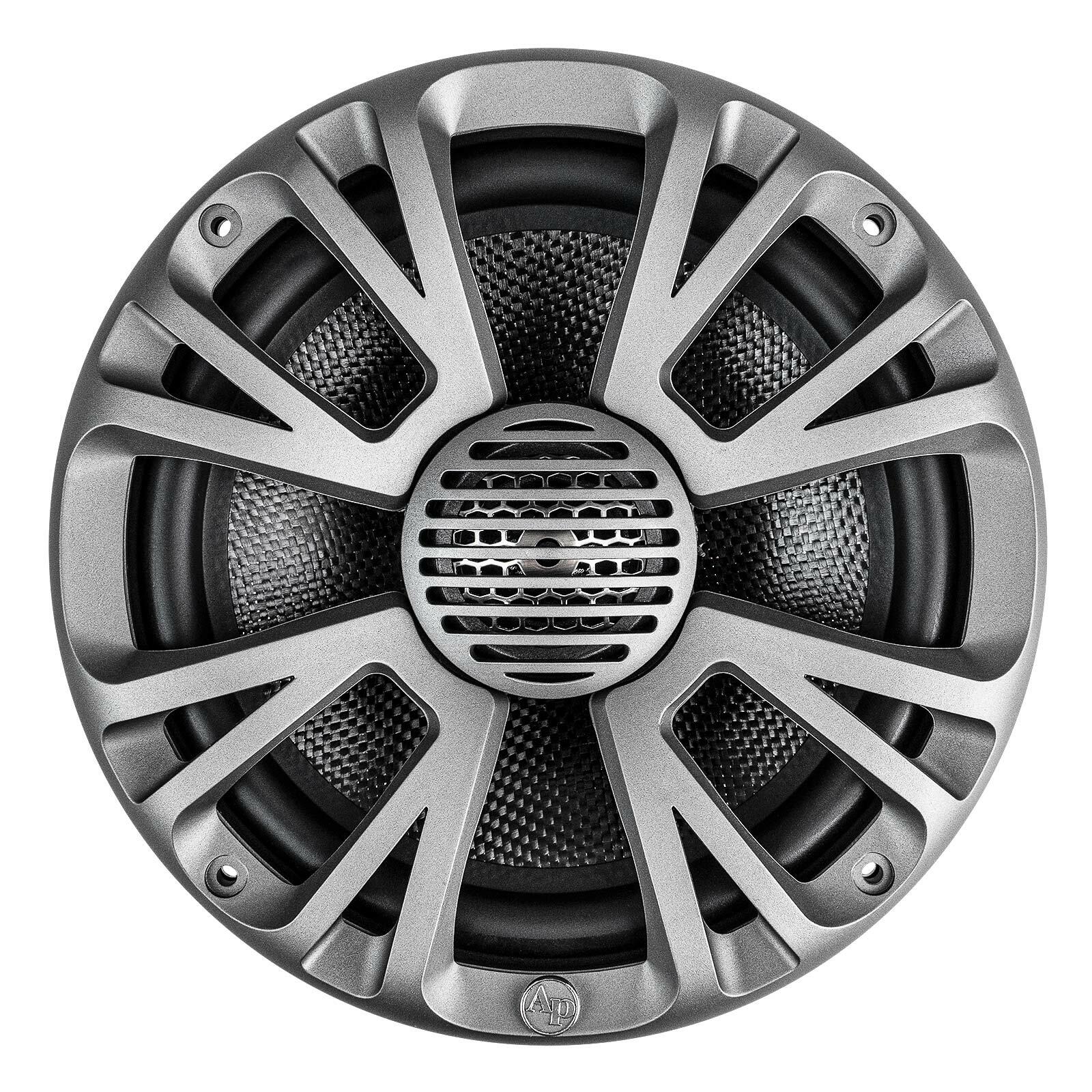 Audiopipe APMP-T830LD Coaxial 2-Way Marine Speaker with LED Light (APMP-T830LD) (Pair) Audiopipe
