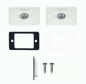 Heise HE-FMML1R 1.5 x 3" Red Flush Mount Aux Marine Accent Lighting Pod Heise