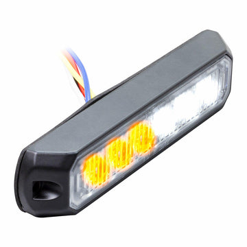 Heise HE-MUMRK-6WA White/Amber Marker Lights - 4.9 Inch, 6 LED HEISE LED Lighting Systems