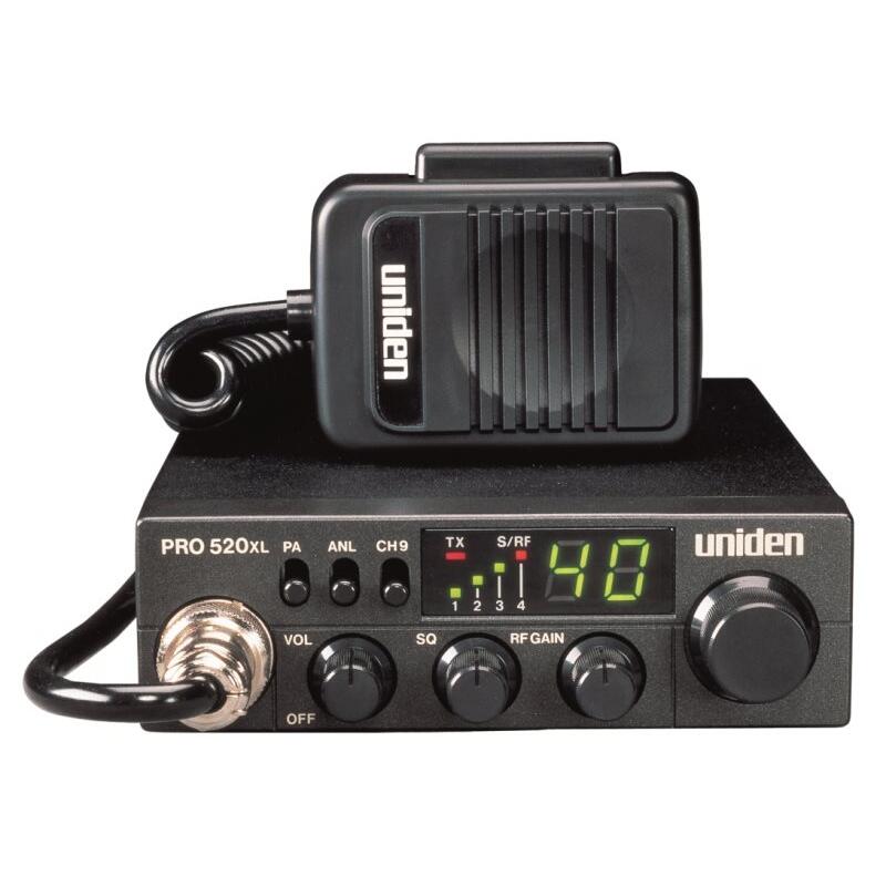 Uniden PRO520XL Compact 40 Channel CB Radio With Rf Gain, Pa, Anl Filter Uniden