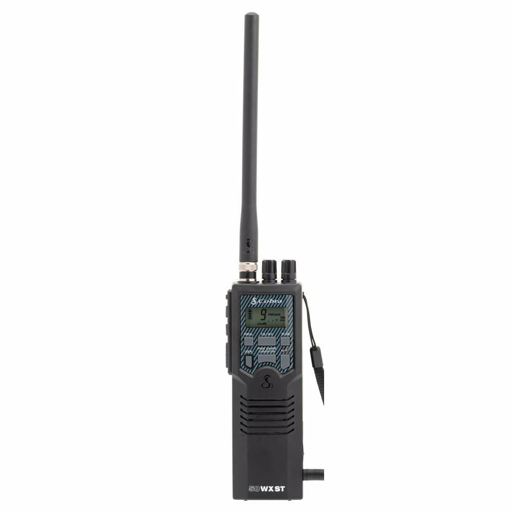 Cobra HH50WXST Handheld CB Radio With 10 Noaa Weather Channels & Dc Cigarette Power Cord Cobra