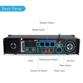 Pyle PTA1000 AMPLIFIER PYLE PRO 1000WATT 2 CHANNEL BRGABLE;RACK MOUNT with Bluetooth Pyle
