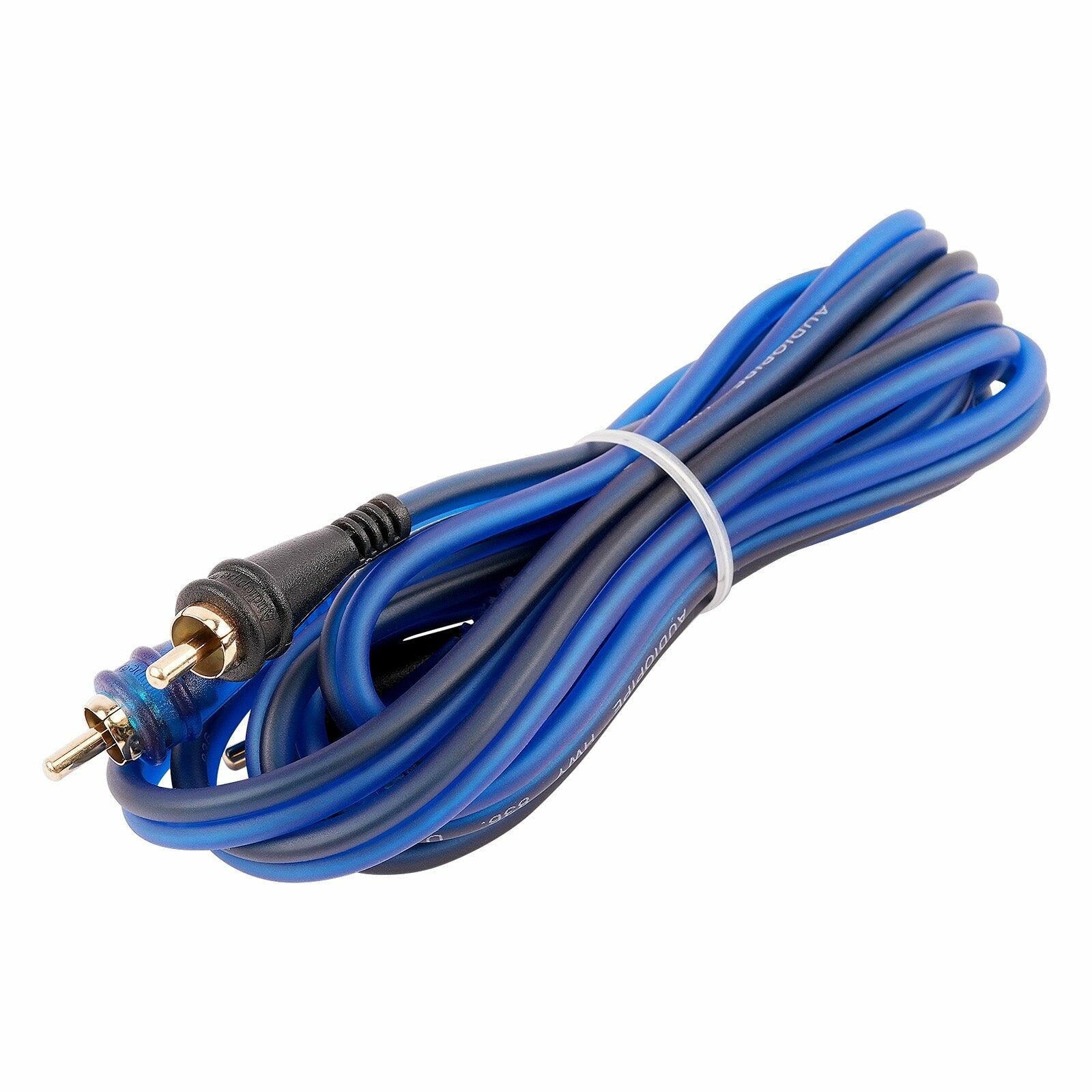 Audiopipe BMV-BLS-6 6FT Frosted RCA Audio Cable (BMV-BLS-6), 10-Pack (10 Individual Cables) Audiopipe
