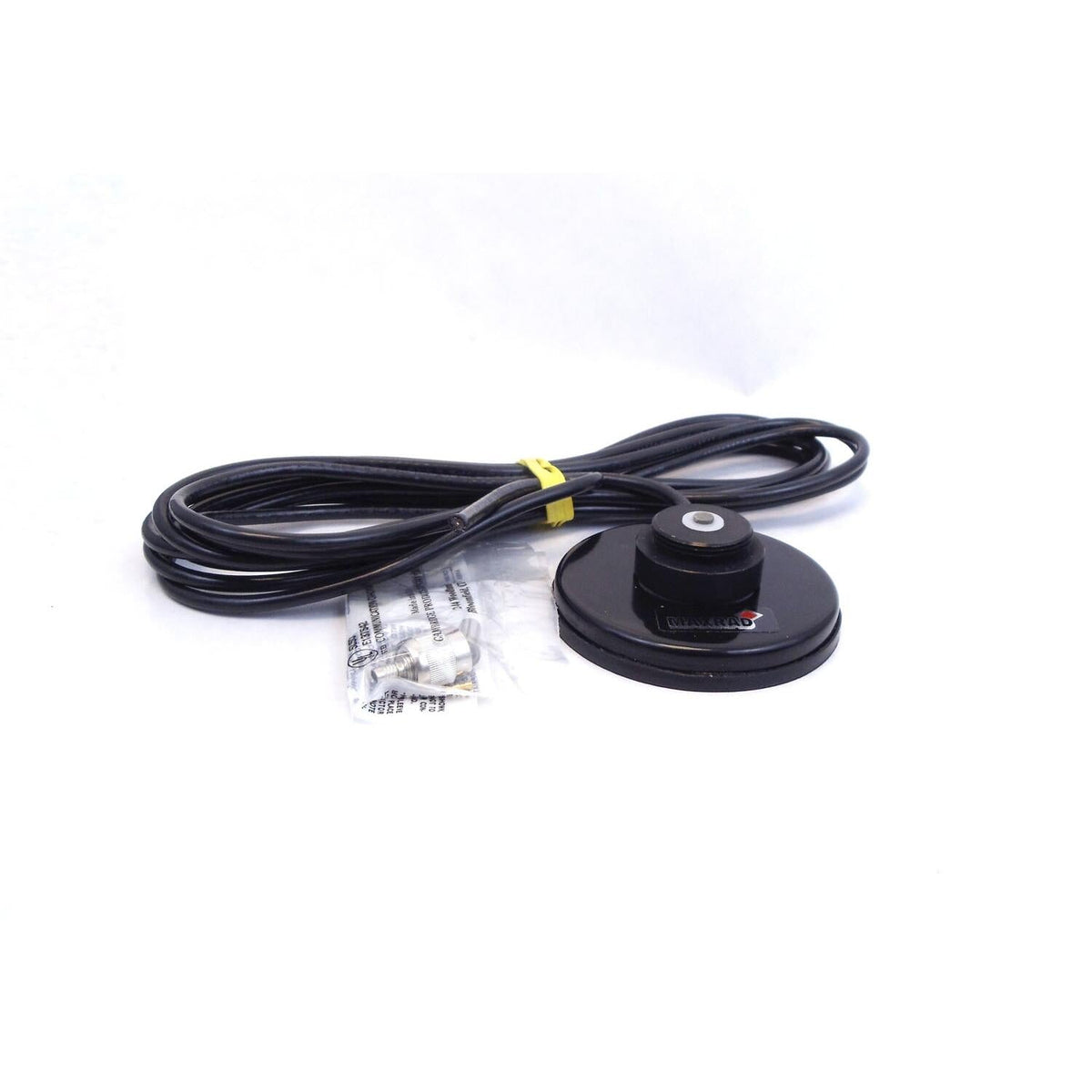 PCTEL & Maxrad RBGC Black 3-1/4" Round Magnetic Mount With 12' Rg58/u Coax & Loose Tnc Crimp On Connector PCTEL/Maxrad