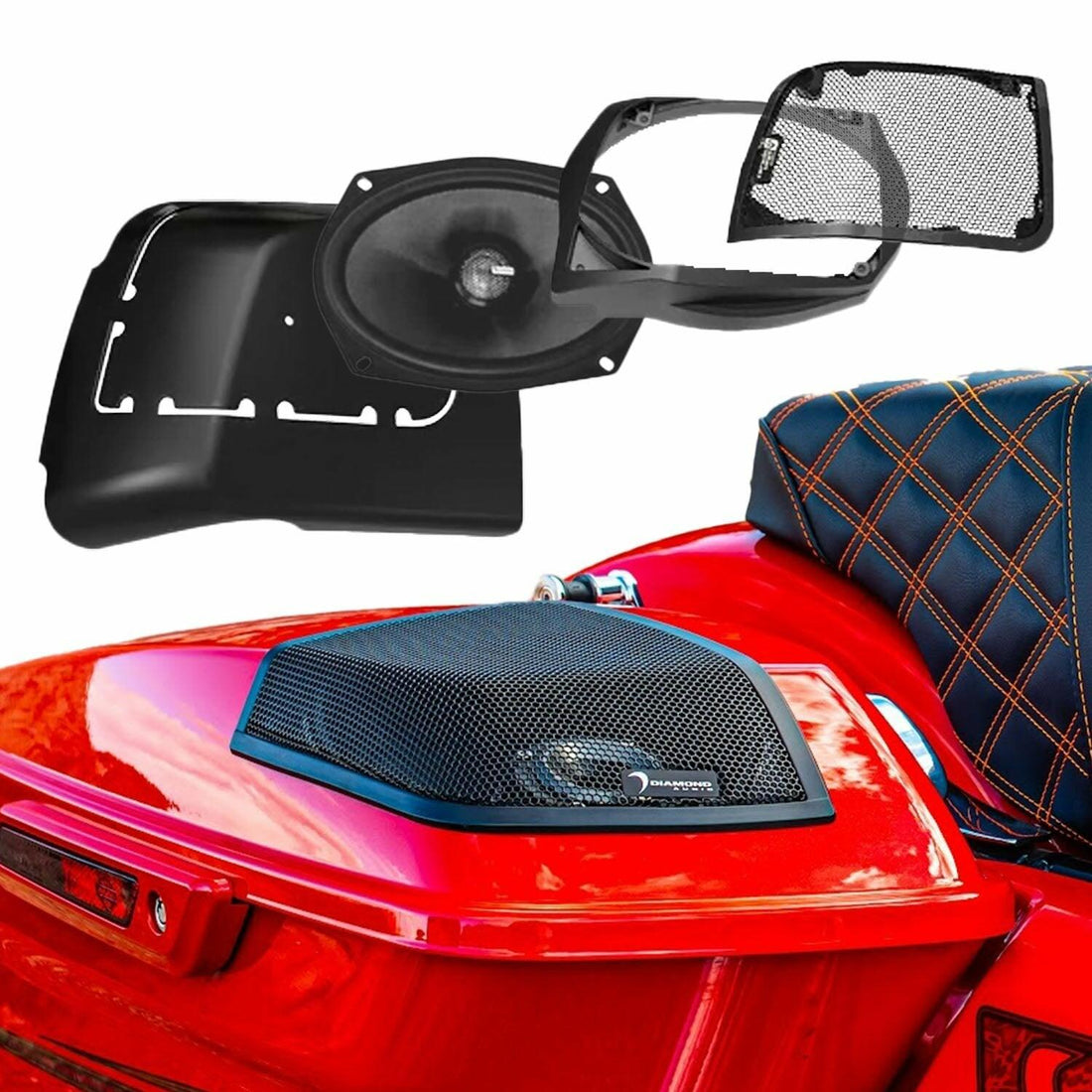 Diamond Audio MSMS694LK 2014-2023 Harley Davidson Cut In Lid Kit with MS69CX (4) Speaker - MSMS694LK Diamond