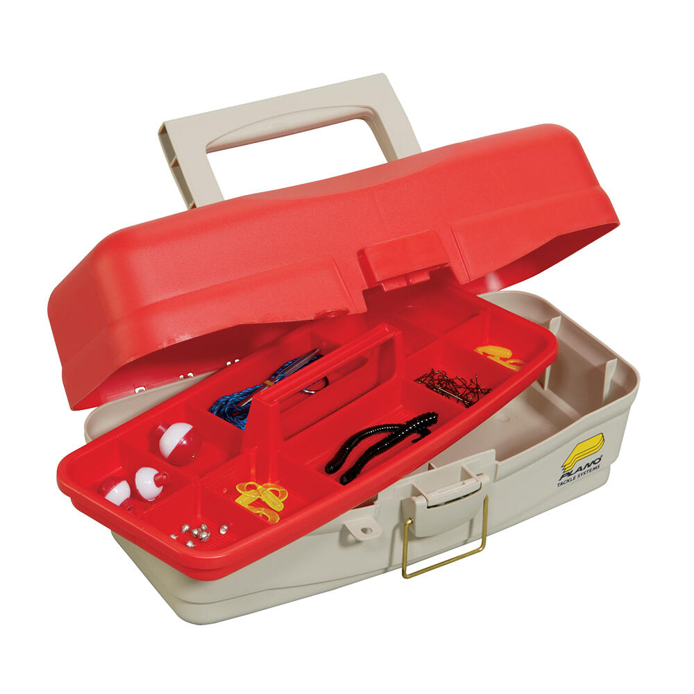 Plano 500000 Take Me Fishing&trade; Tackle Kit Box - Red/Beige Plano