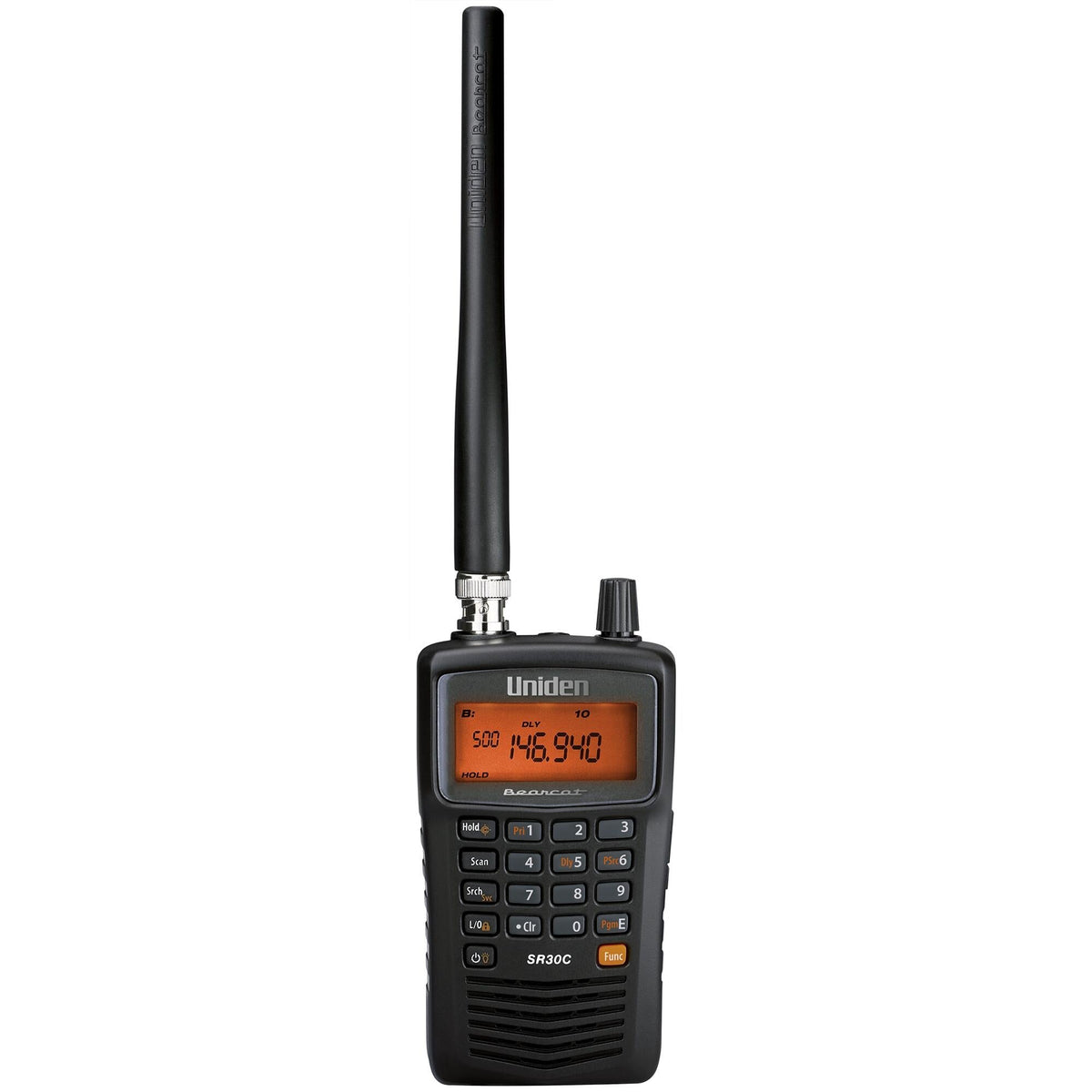 Uniden SR30C 500 Channel Hand Held Narrow Band Scanner With 10 Channel Banks & Service Search Bands Uniden