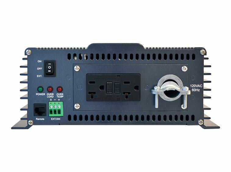 Samlex PST200012 Pst20012 2,000 Watt High Efficiency Pure Sign Wave Inverter With 3,500 Watt Surge, Overload Protection & 2 Gfci Protected Ac Outlets Samlex
