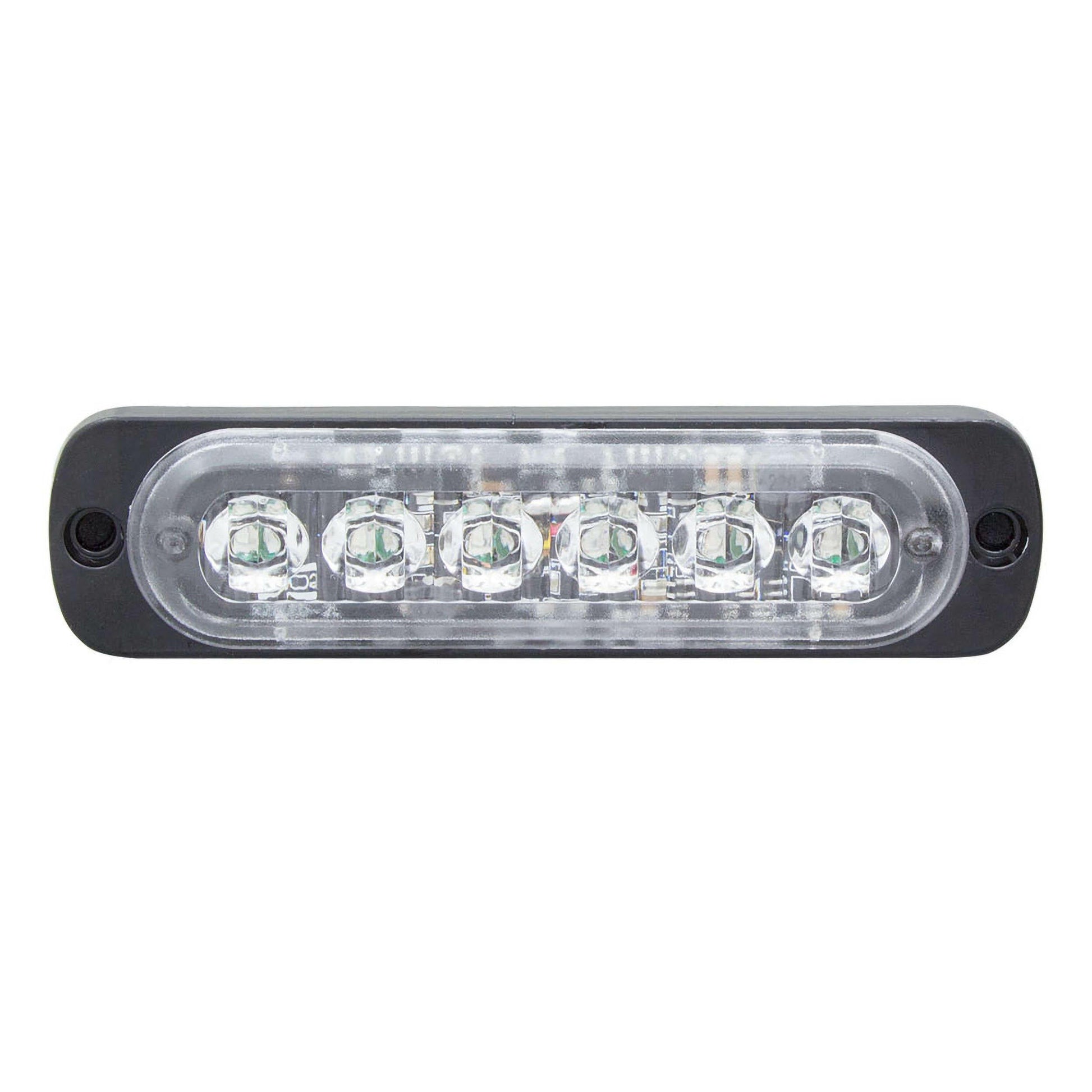 Heise HE-MULTE-6BR Bi-Color Blue/Red Marker Lights - 4.4 Inch, 6 LED Heise