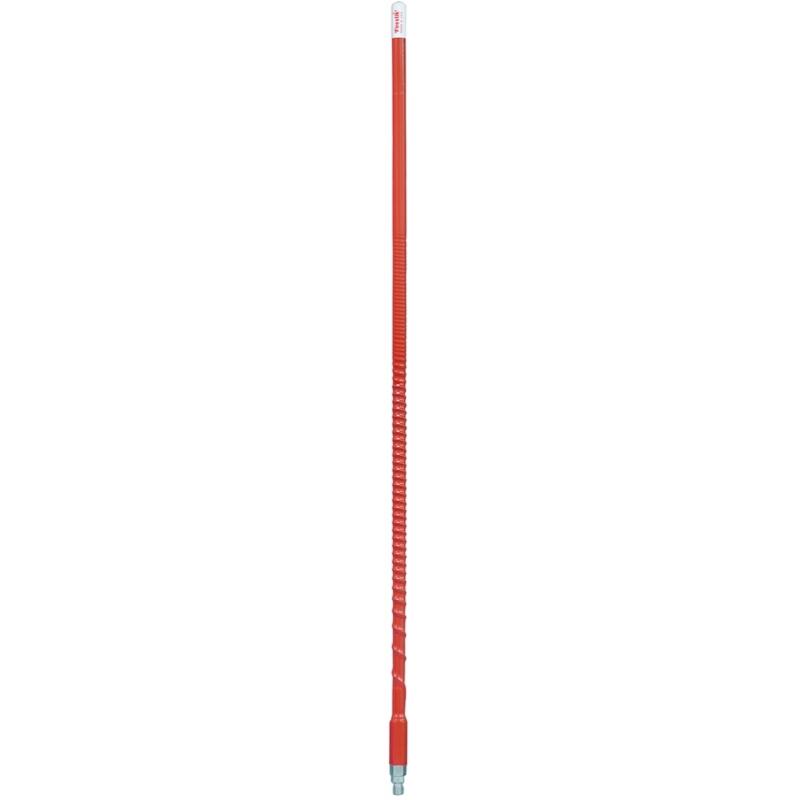 Firestik KW6-R 6 Foot Heavy Duty Trim To Tune 600 Watt Top Loaded Fiberglass 5/8 Wave Cb Antenna With 3/8"x24" Threaded Base In Red Firestik