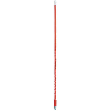 Firestik KW6-R 6 Foot Heavy Duty Trim To Tune 600 Watt Top Loaded Fiberglass 5/8 Wave Cb Antenna With 3/8"x24" Threaded Base In Red Firestik