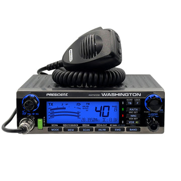 President WASHINGTON 10/12 Meter AM/FM/SSB Mobile Radio (80 Watts Version) President