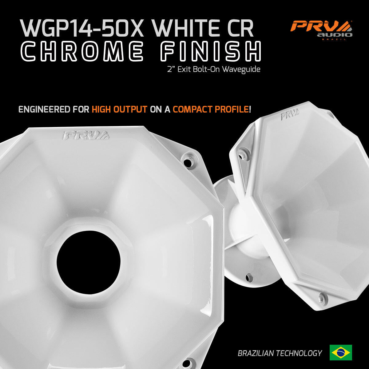 PRV Audio WGP14-50X WHITE CR 2" Exit Horns Waveguides PRV Audio