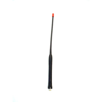 Larsen KD2162HQ 10" Tall 162mhz 1/4 Wave Helical Rubber Kulduckie With 1/4 - 32 X3/16" Threads  (red Cap) Larsen