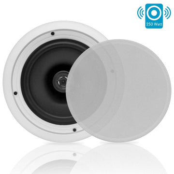 Pyle PDIC81RD  8″ Wall/Ceiling Mount Speakers (White) Pyle