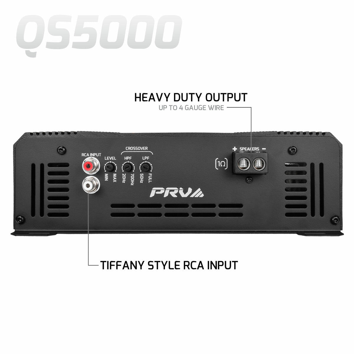 PRV Audio QS5000 1 Ohm 1 Channel Full Range Amplifier PRV Audio