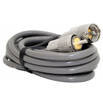Procomm PP8X18 18' Rg8x Single Lead Coax Cable With Soldered Pl259 Connectors On Each End Procomm