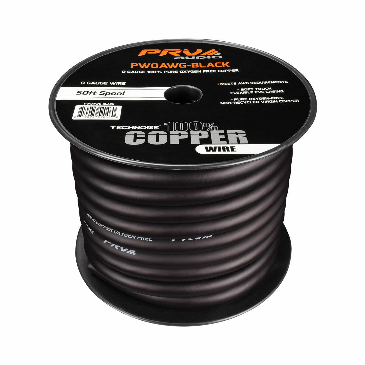 PRV Audio PW0AWG-BLACK PW0AWG-BLACK 50ft Roll PRV Audio