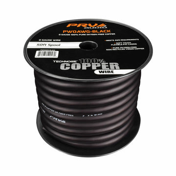 PRV Audio PW0AWG-BLACK PW0AWG-BLACK 50ft Roll PRV Audio