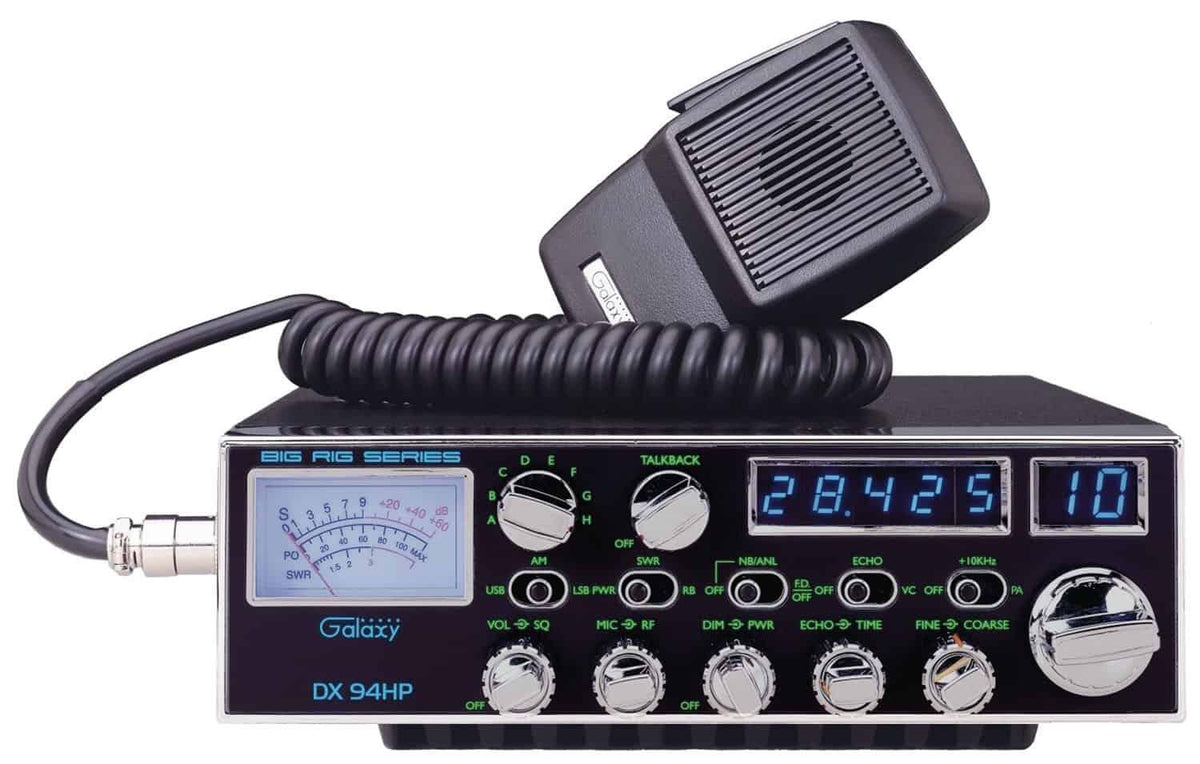Galaxy DX94HP -  100 Watt High Powered SSB 10 Meter Amateur Ham Mobile Radio (DX94HP) Galaxy