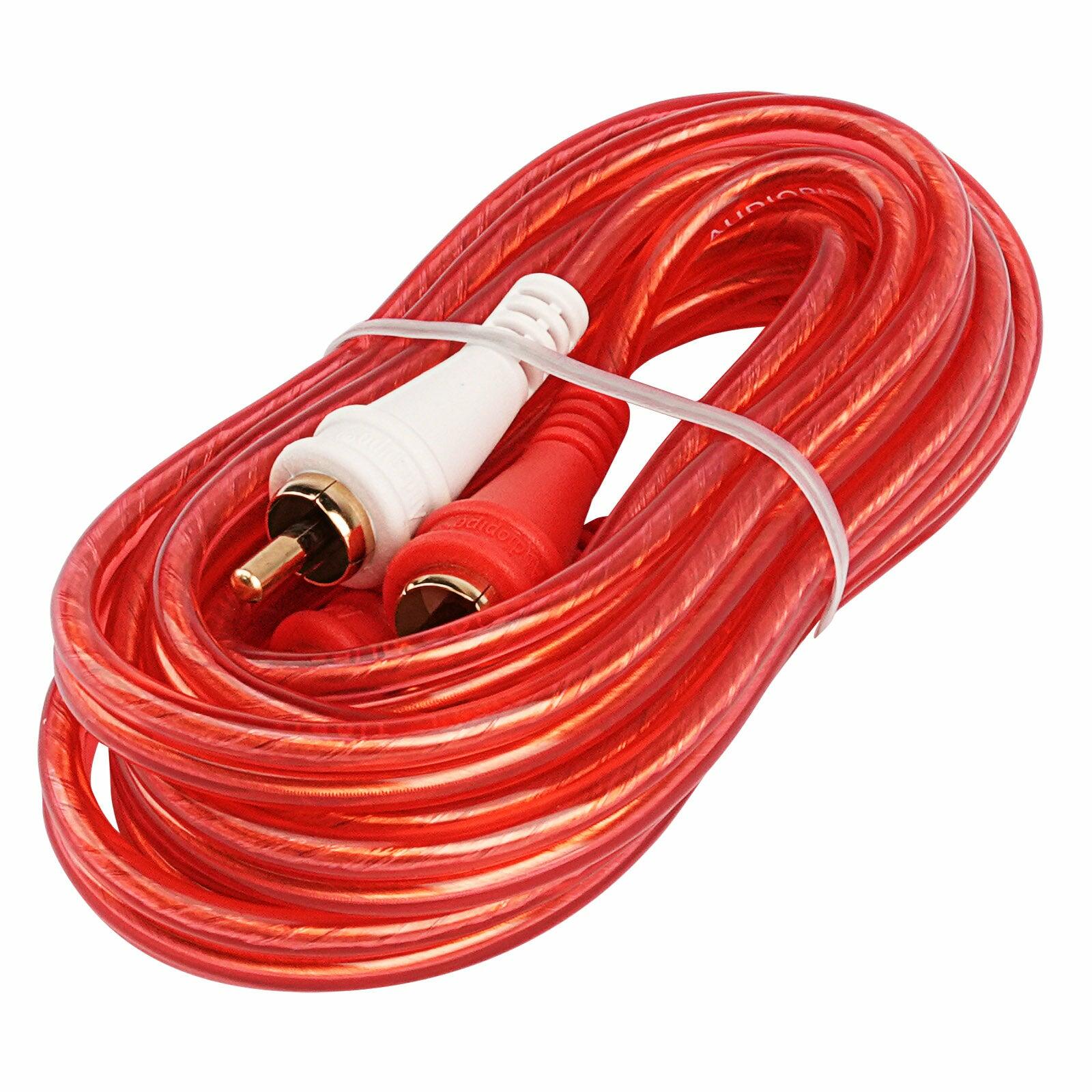 Audiopipe BMV-G-6 6FT Oxygen Free RCA Audio Cable (BMV-G-6), 10-Pack (10 Individual Cables) Audiopipe