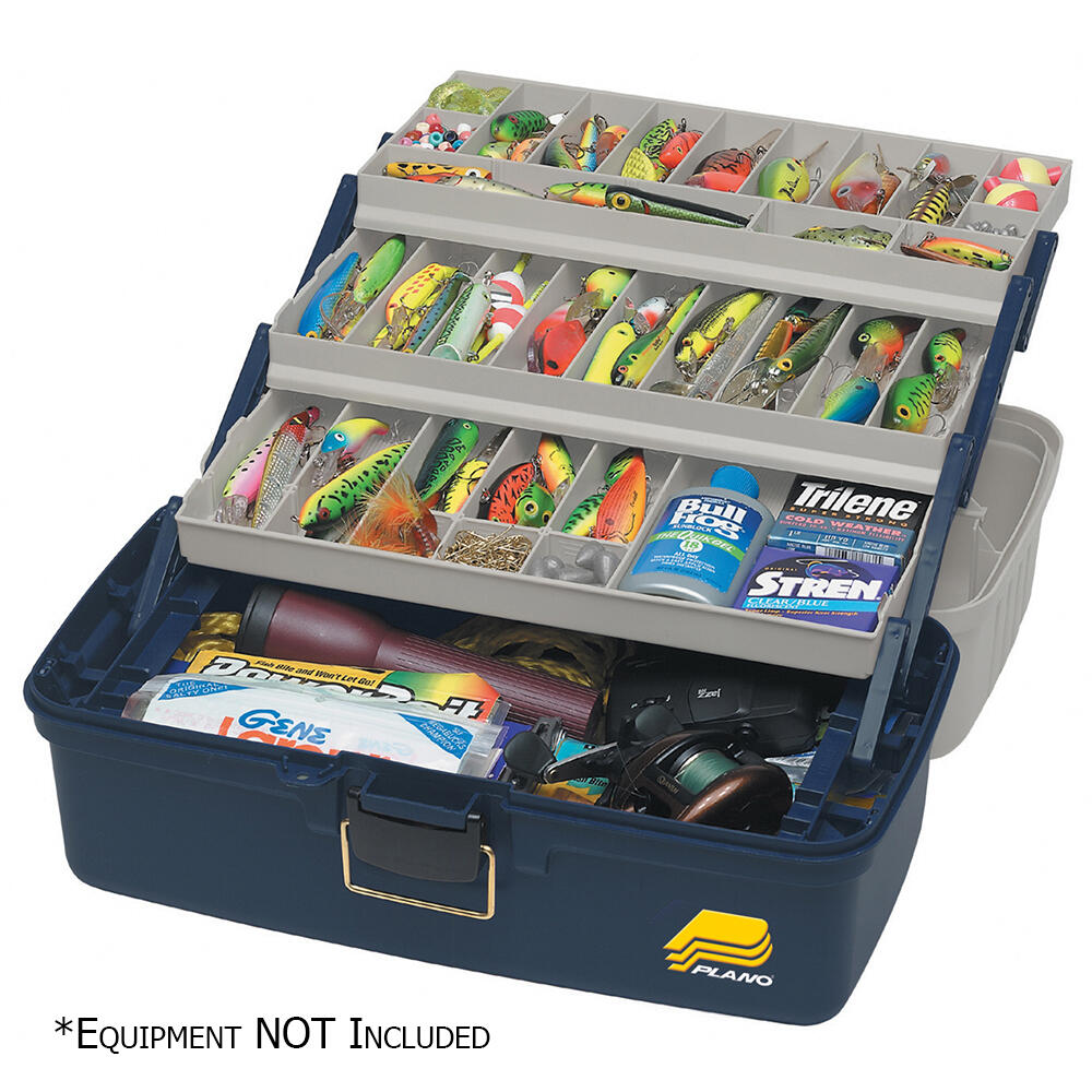 Plano 613306 Three-Tray Fixed Compartment Tackle Box - XL Plano