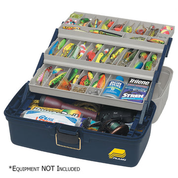 Plano 613306 Three-Tray Fixed Compartment Tackle Box - XL Plano