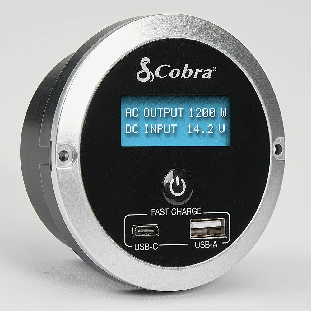 Cobra CPIALCDG2 Remote On/off With  2 Usb Quick Charge Ports For Cpi400psw, Cpi500w, Cpi1500w, Cpi2500w & Cpi3000w Manufactured In Vietnam Cobra