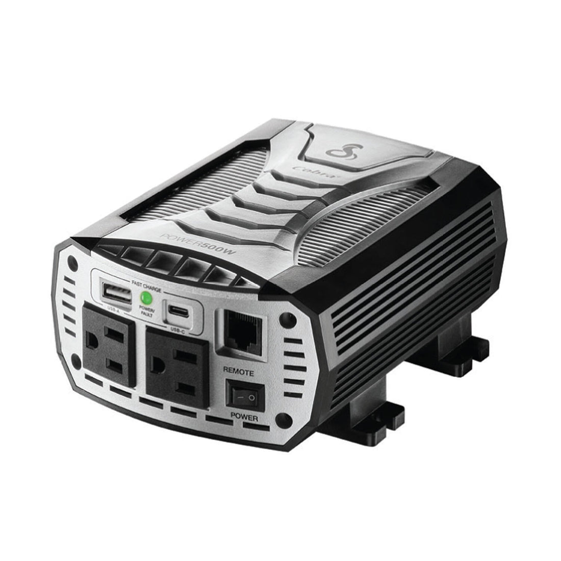 Cobra CPI500W 500 Watt Modified Sine Wave Inverter - 1,000 Watt Surge With 2 Ac Outlets And 2 Usb Ports Cobra