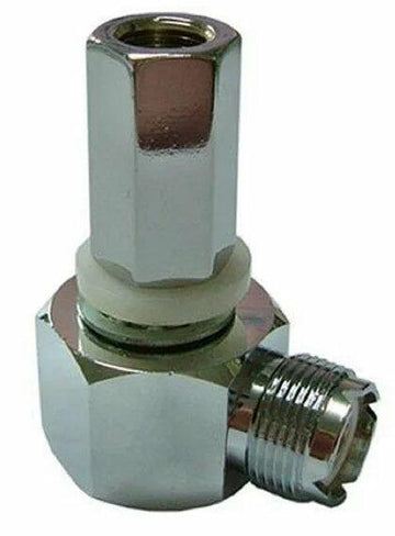 Workman SM1-L Right Angle SO-239 to 3/8" x 24 Threaded Stud Antenna Mount Bandit