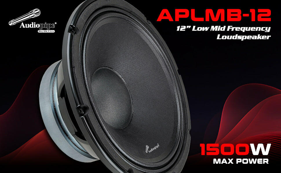 Audiopipe APLMB-12 12" Mid-Low Frequency Loudspeaker (APLMB-12) (Each) Audiopipe