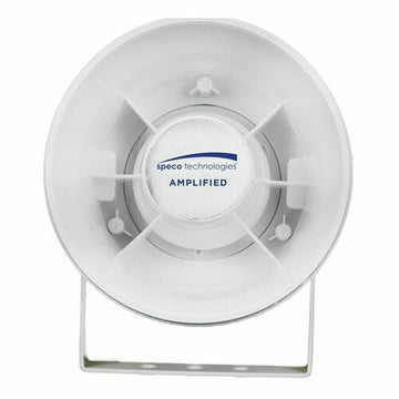 Speco ASPC20-W Aspc20 White 6" Amplified 20 Watt Abs Plastic Weatherproof PA Speaker Speco