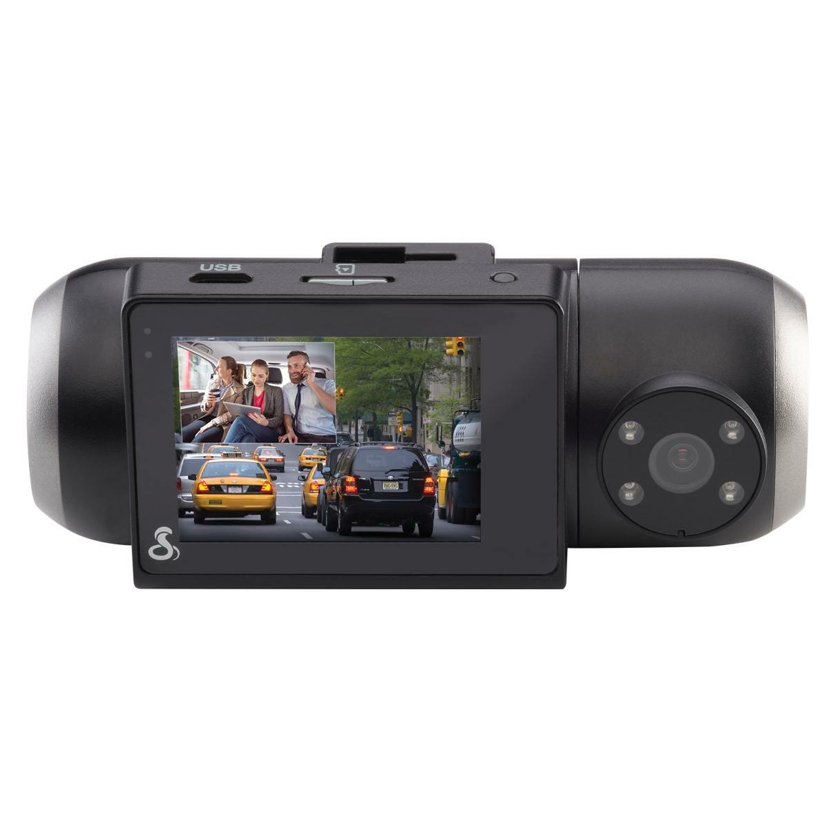 Cobra SC201 Dual View Full 1080p Hd Dash Cam With Real-time Driver Alerts Cobra