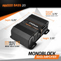 PRV Audio RS500 BASS 2 Ohm 1 Channel Monoblock Amplifier PRV Audio