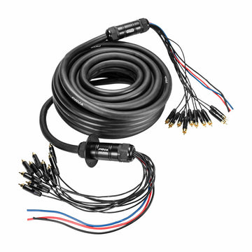 PRV Audio SNAKE 10RCA-50 50ft RCA Medusa Cable with Power Wire