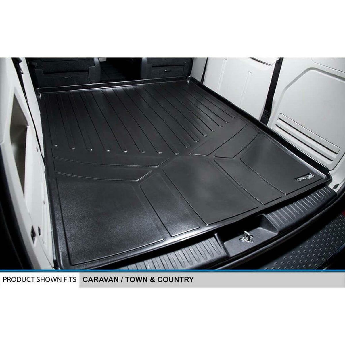 Smartliner SD0181 Smartliner Cargo Liner Floor Mat Behind 2nd Row Seat for '08-'20 Grand Caravan / '08-'16 Town & Coun SMARTLINER