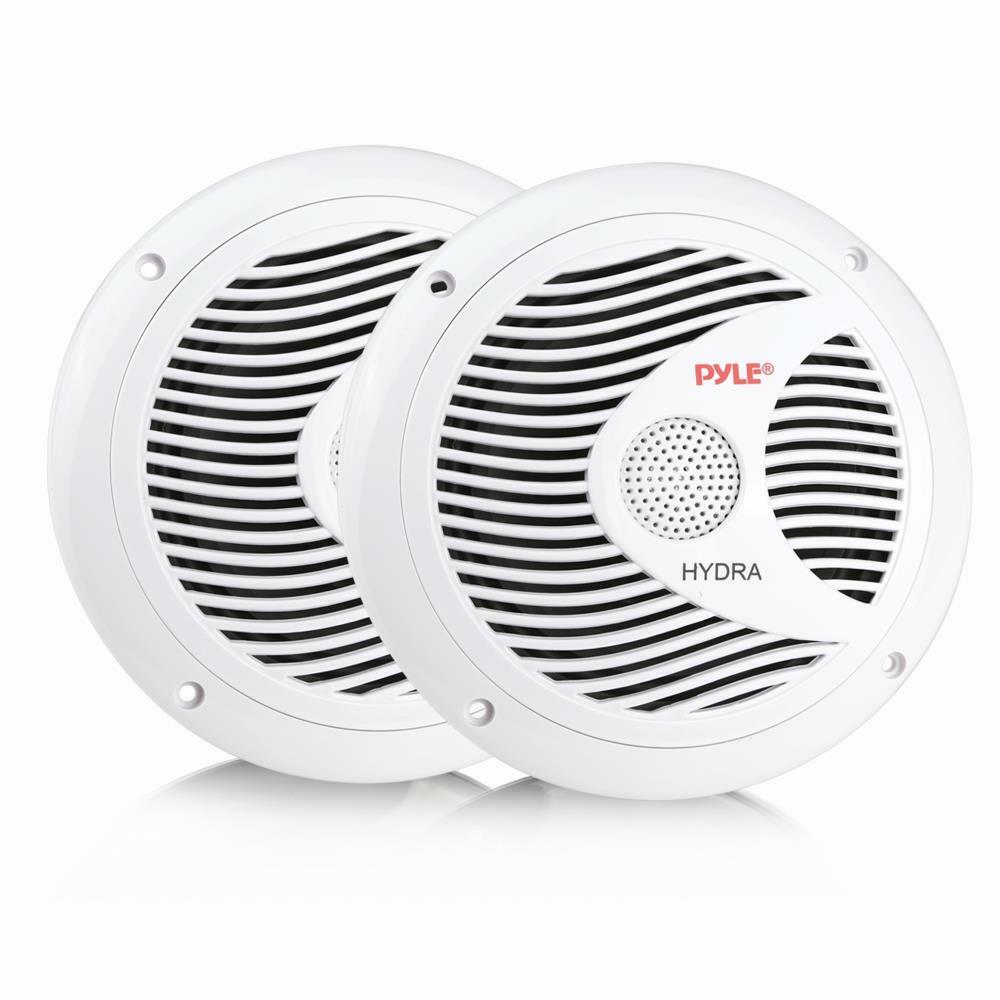 Pyle PLMR60W  Marine 6.5” Dual Cone Speakers (White) Pyle