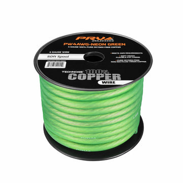 PRV Audio PW4AWG-NEON GREEN PW4AWG-NEON GREEN 50ft Roll