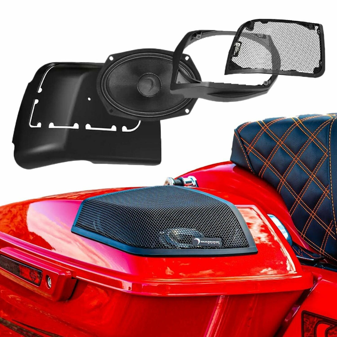 Diamond Audio MS694NEOLK 2014-2023 Harley Davidson Cut In Lid Kit with MS69NEO (4) Speakers - MS694NEOLK Diamond