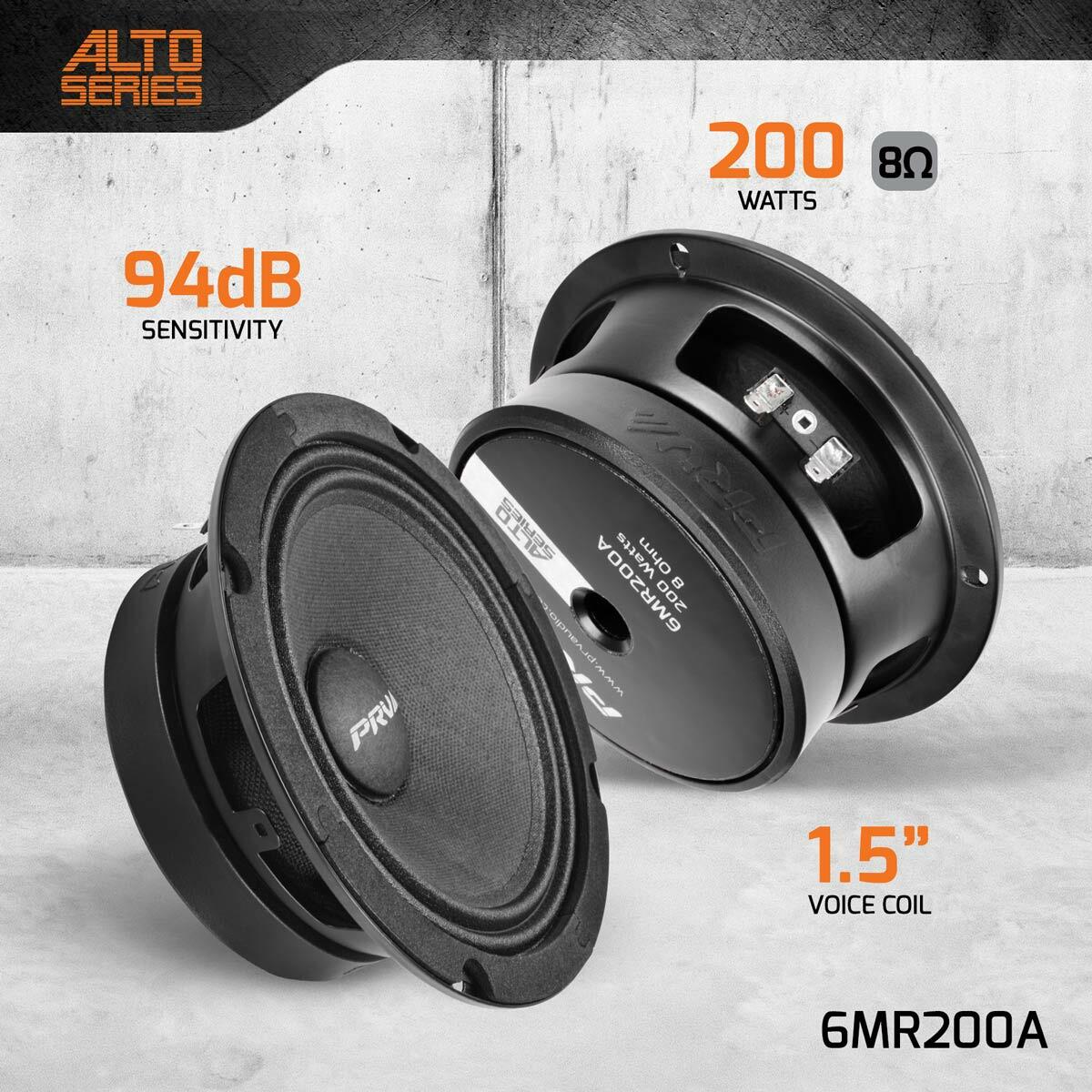 PRV Audio 6MR200A 6.5" MIDRANGE LOUDSPEAKER (Each) PRV Audio