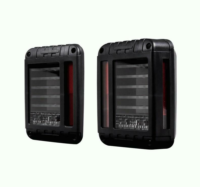 Heise HE-JWTL02 Jeep Wrangler 07-UP Transparent Lens 29-LED Tail Lights Heise