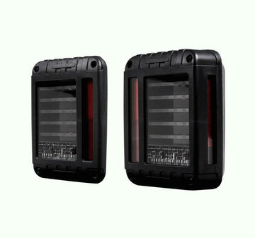 Heise HE-JWTL02 Jeep Wrangler 07-UP Transparent Lens 29-LED Tail Lights Heise