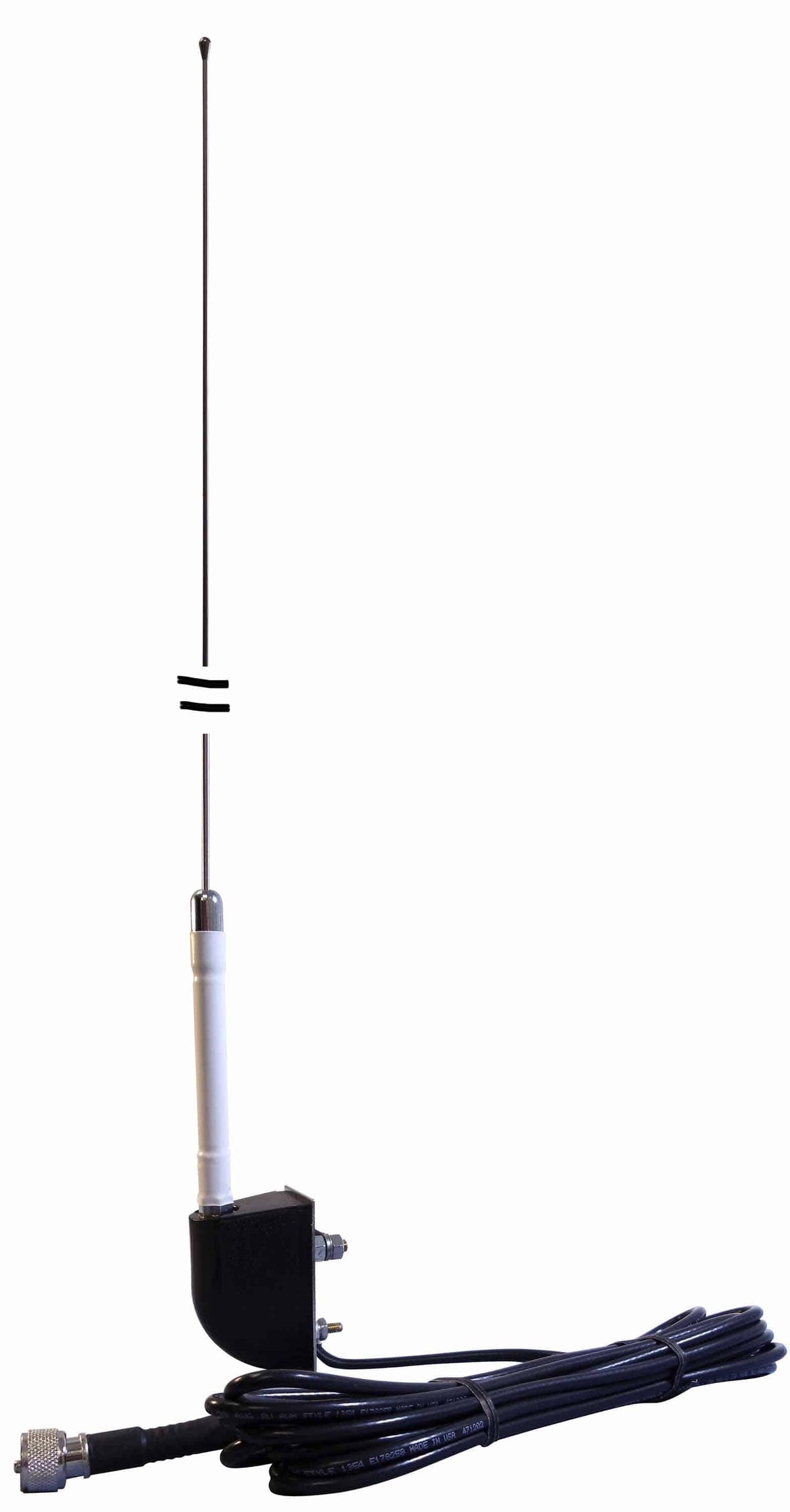 Everhardt SNGP4SM 4'ss No Ground Side Body Mt CB Ant (white) Everhardt