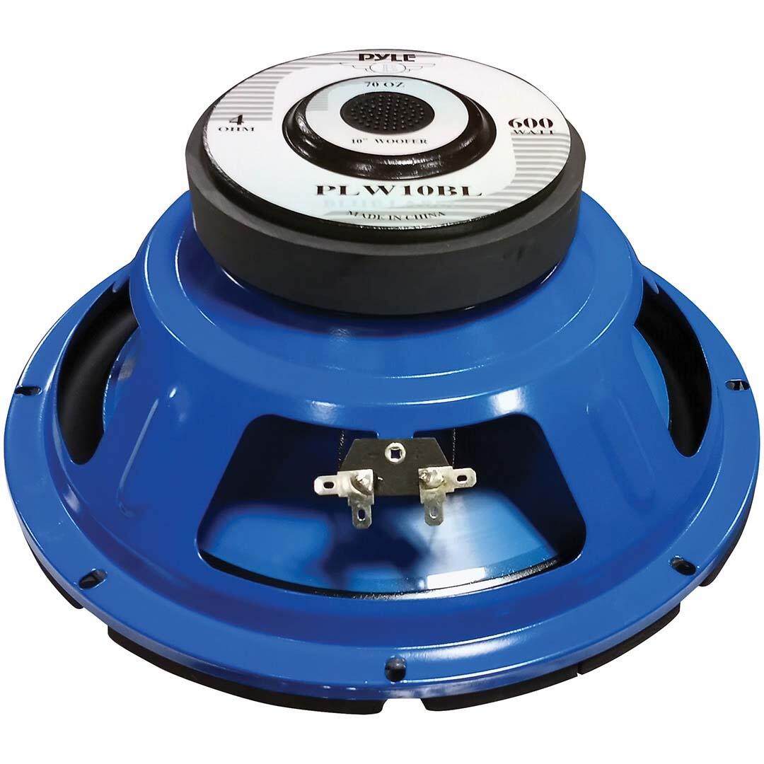 Pyle PLW10BL  10" Woofer 300W RMS/600W Max Single 4 Ohm Voice Coil (Each) Pyle